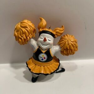 Pittsburg Steelers Snowman Christmas Ornament NFL Football Collectables